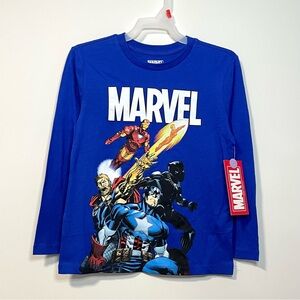 🟣2/$20 NEW Marvel Superheroes Coming In Hot Long Sleeve Shirt (size S)
